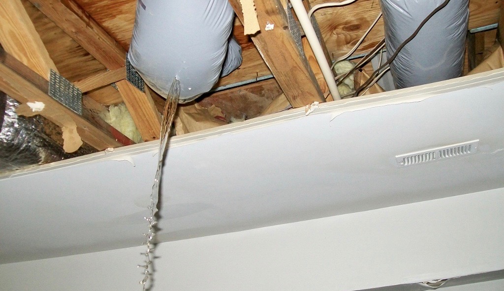 water damage wet ductwork